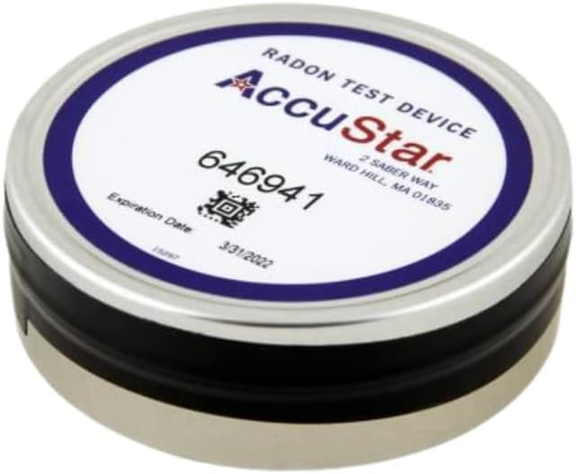 AccuStar Charcoal Short-Term Radon Test Kit