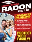 PRO-LAB Long-Term Alpha Track Radon Test Kit